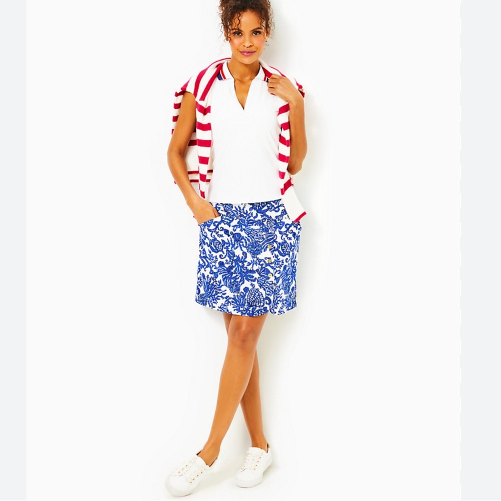 NWT Lilly Pulitzer Monica Skort UPF 50+ Ride With Me Golf Size 4